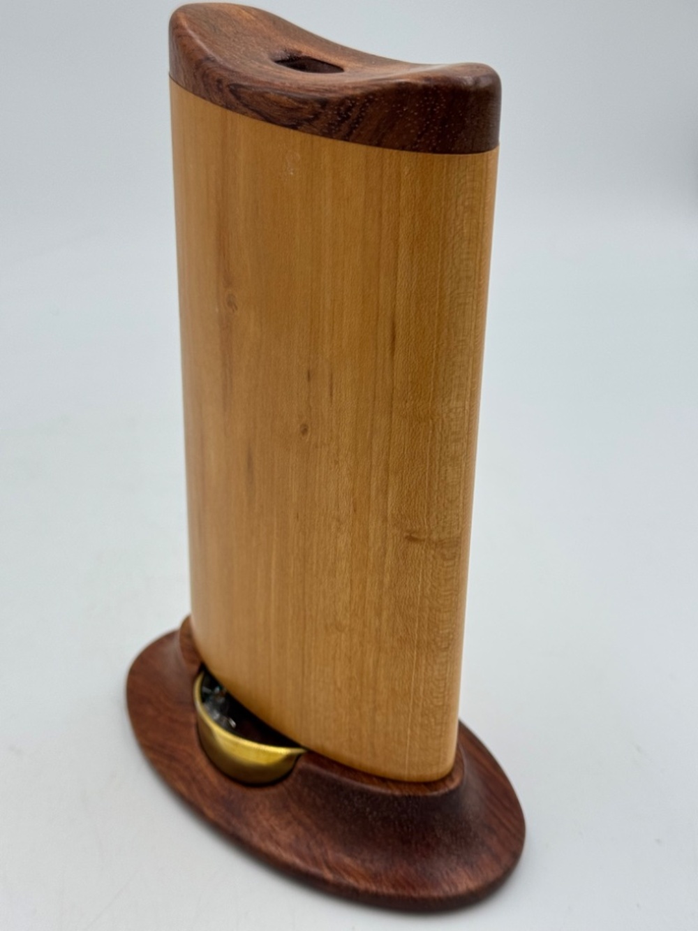 Vintage Henry Bergeson Kaleidoscope Hand Crafted Wood Signed 2005 HTB Studio Art